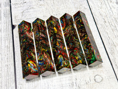 Resin pen blanks - Christmas Lights