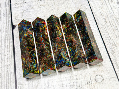 Resin pen blanks - Christmas Lights