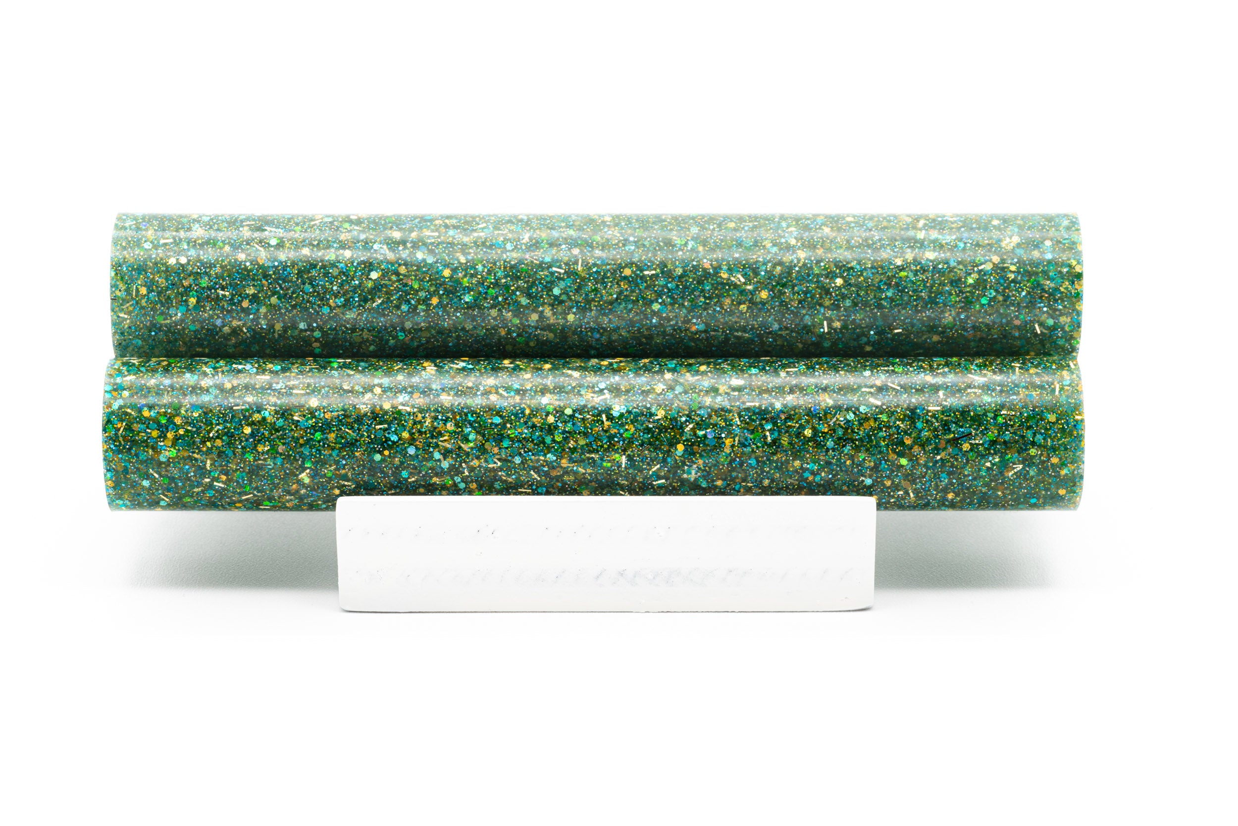 Resin pen blanks - Green Glam Glitter