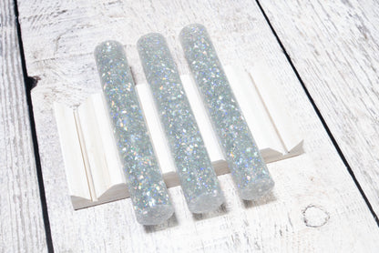 Bespoke resin pen blanks - Holographic Glitter