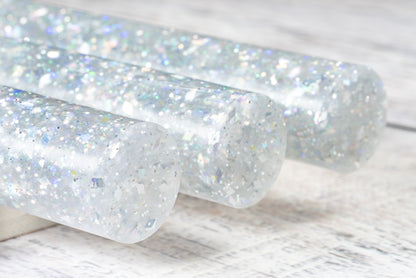 Bespoke resin pen blanks - Holographic Glitter