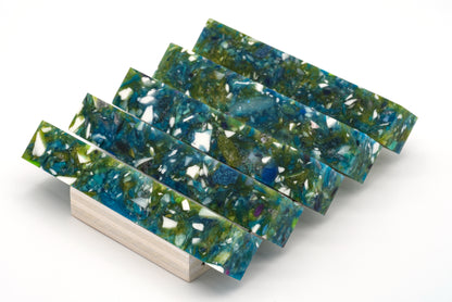 Resin pen blanks - Terrazzo Earth