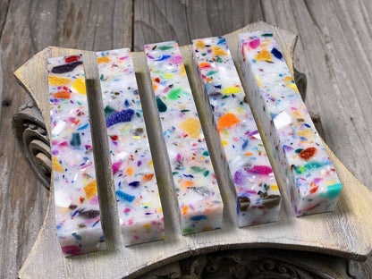 Resin pen blanks - Terrazzo Confetti - Forge & Script